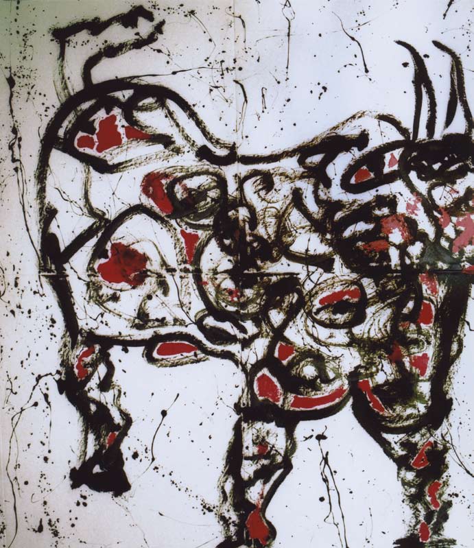 El gran toro macho que ha de matarle está comiendo yerba, 2007.